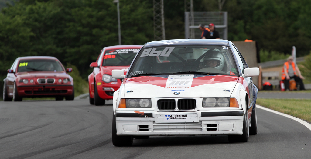 Anders T. Jensen i front.
(Foto: Motorsporten.dk)